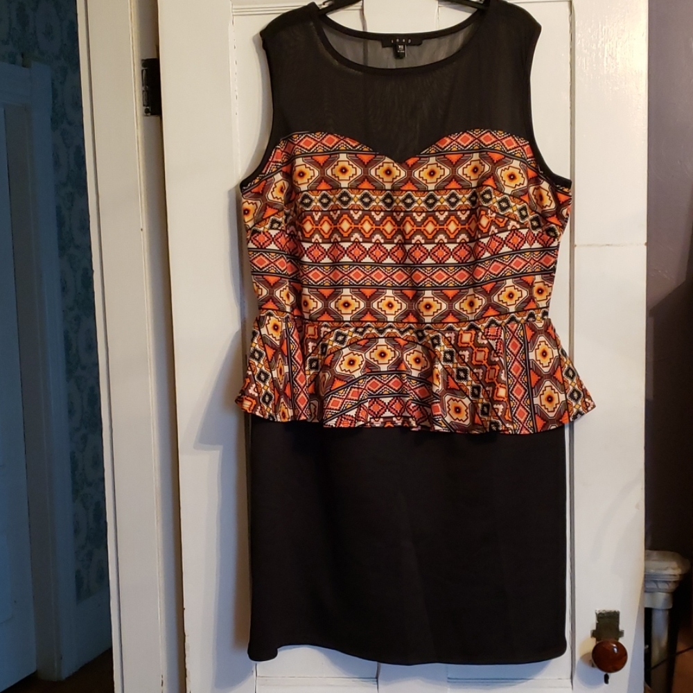 Tribal Print Pencil Dress
